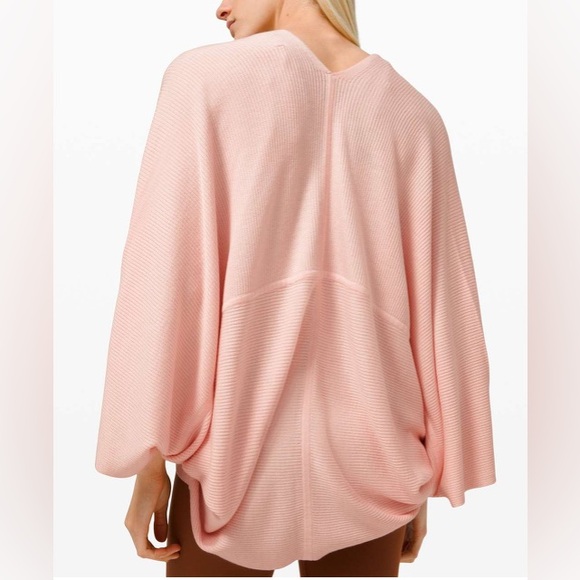 Lululemon Cashlu Knit Textured Wrap Pink Mist Size XS S - Picture 14 of 14